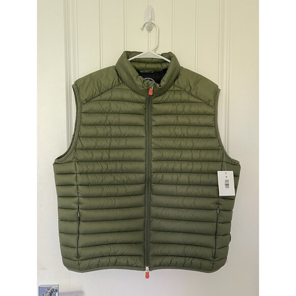 NWT Men’s  Save the Duck "Adam" Nylon Plumtech Puffer Vest Black XXL MSRP $168 - Picture 1 of 10